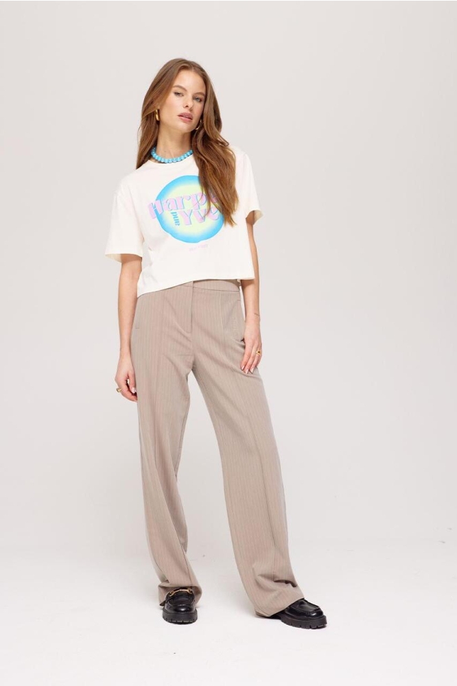 HOTSTUFF SS CROPPED SS25Y308 101 ecru